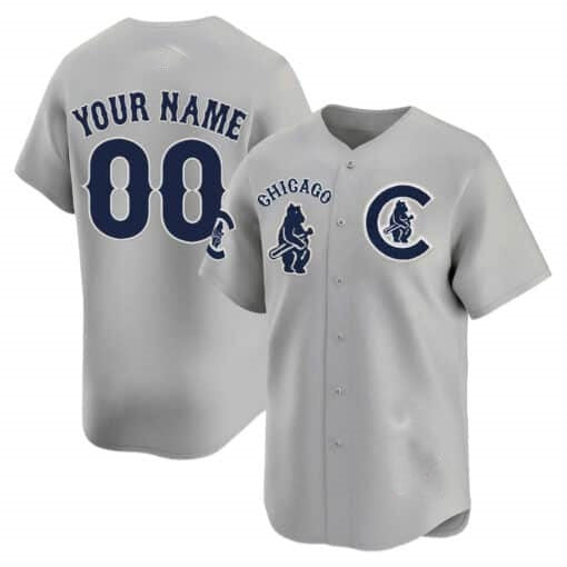 Custom Chicago Cubs Special Vapor Premier Limited Jersey V2 ¨C Gray CONTON
