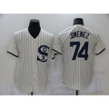 Chicago White Sox #74 Eloy Jimenez 2021 Cream CONTON Field of Dreams Name Cool Base Stitched Jersey