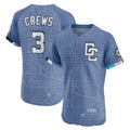 Washington Nationals #3 Dylan Crews Blue CONTON 2025 City Connect Elite Player Jersey