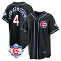 Chicago Cubs #4 Pete Crow-Armstrong Player Black CONTON Fashion Out 150th Anniversary Game Stitched Jerseys