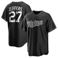 Minnesota Twins #27 Ryan Jeffers Player Black CONTONHome Game Stitched Jerseys