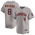 Houston Astros #8 Christian Walker Player Gray CONTON Home Limited Stitched Jerseys