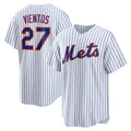 New York Mets #27 Mark Vientos White CONTON Home Replica Jersey