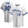 Toronto Blue Jays #30 Alejandro Kirk White CONTON Home Cooperstown Collection Player Jersey