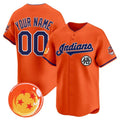 Custom Cleveland Indians x Dragon Ball Orange CONTON Vapor Premier Limited Jersey - All Stitched