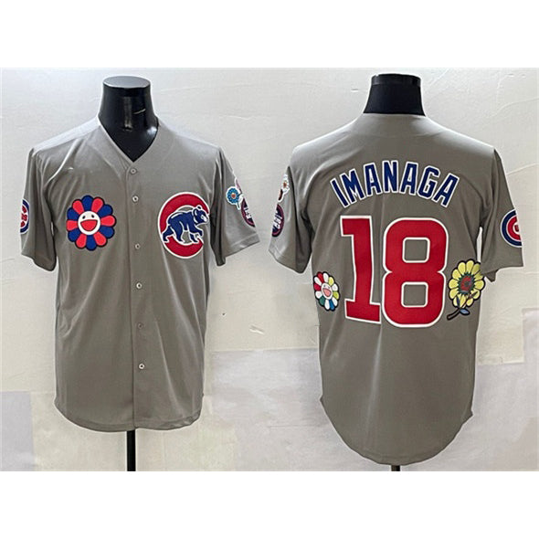 Chicago Cubs #18 Sh¨­ta Imanaga Gray CONTON 2025 Tokyo Series Limited Stitched Jersey
