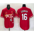 St. Louis Cardinals #16 Nolan Gorman Red CONTON 2024 City Connect Stitched Jersey