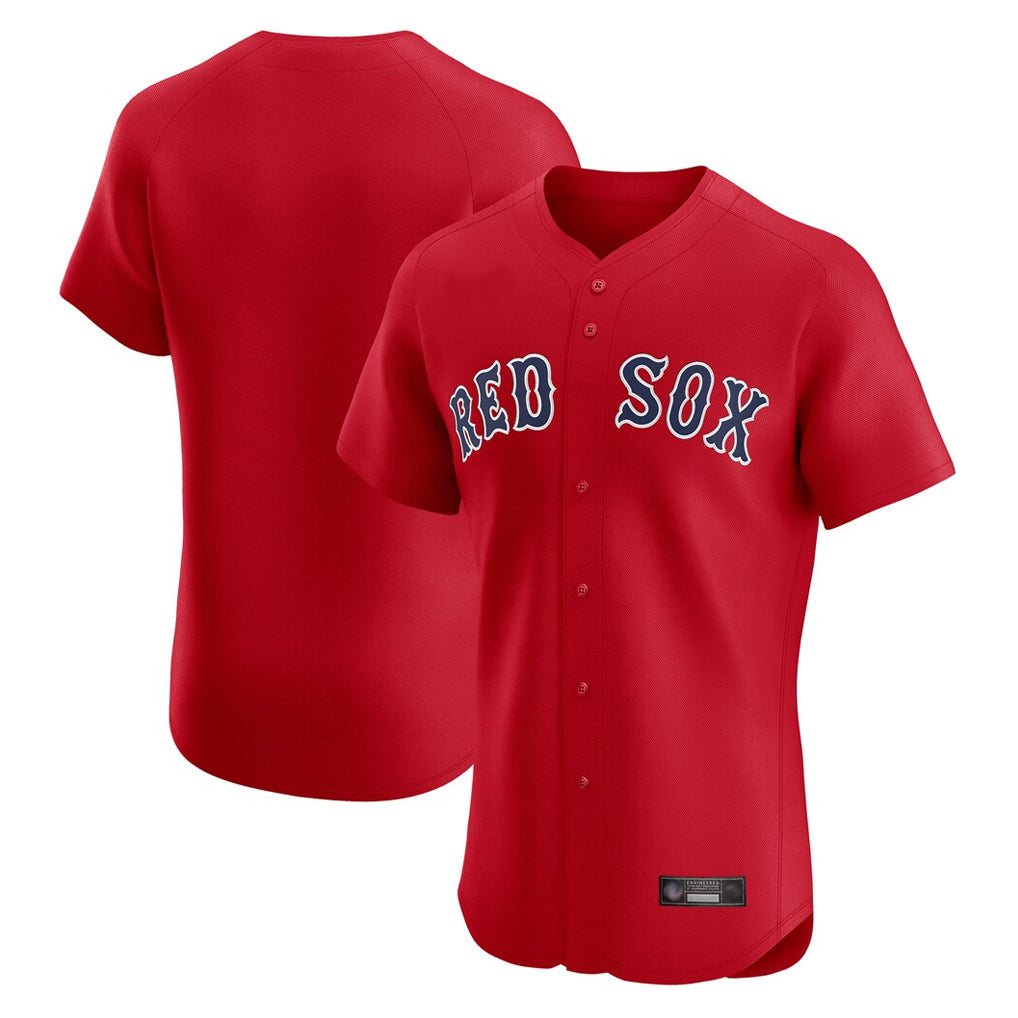 Boston Red Sox Blank Player Red CONTON Limited Elite Home Game Stitched Jerseys