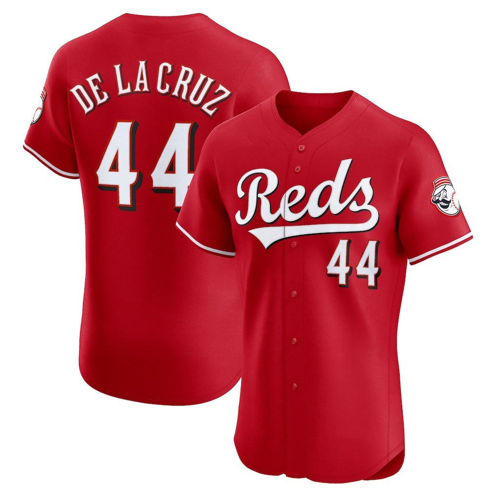 Cincinnati Reds #44 Elly De La Cruz Red CONTON Alternate Elite Jersey
