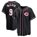 Cincinnati Reds #9 Matt McLain Player Black CONTON Fashion Out Home Game Stitched Jerseys