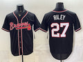 Atlanta Braves #27 Austin Riley 2026 Fashion Replica Black CONTON Out Stitched Jersey