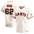 San Francisco Giants #62 Logan Webb Cream CONTON Home Limited Player Jersey
