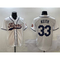 Detroit Tigers #33 Colt Keith White CONTON With Patch Cool Base Stitched Jersey