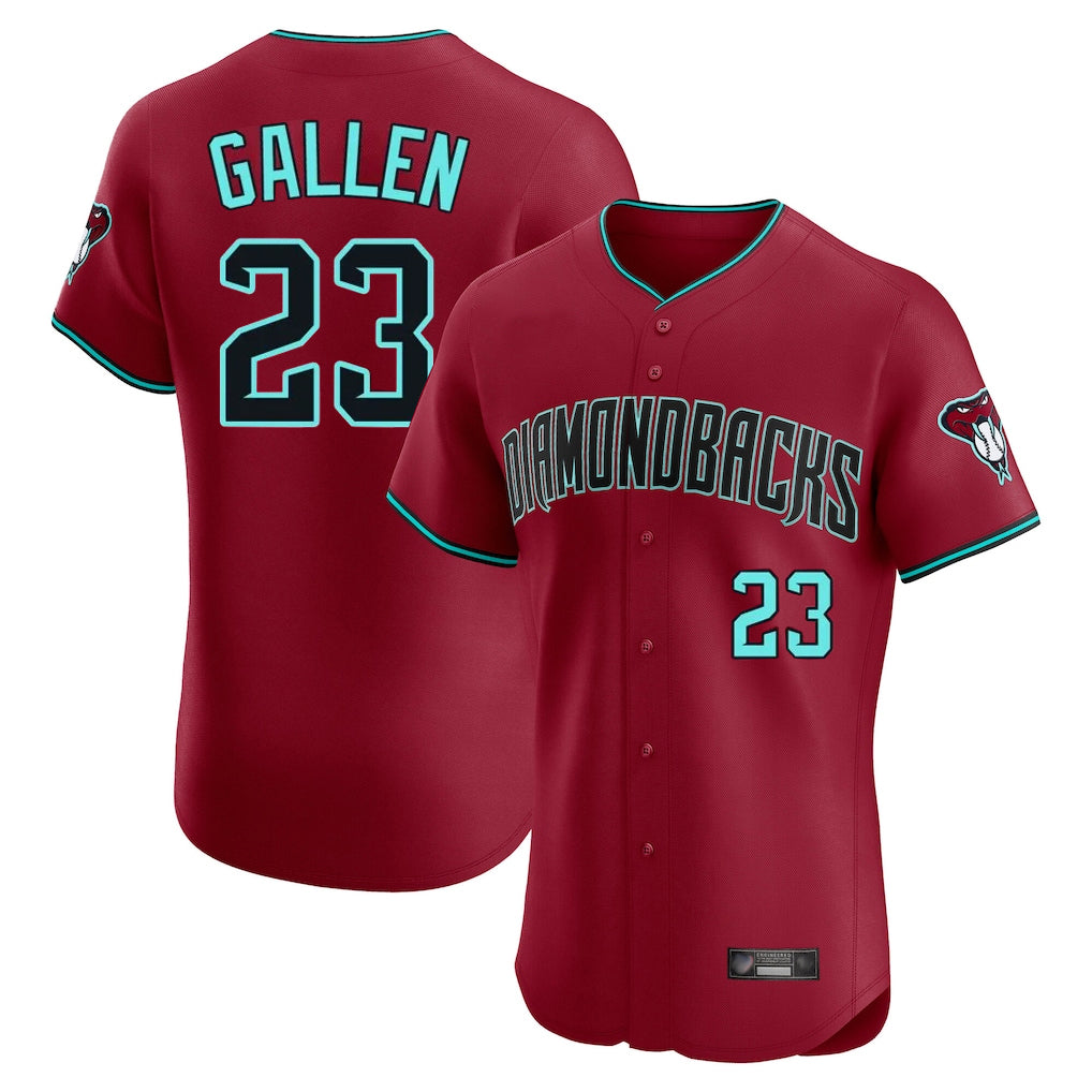 Arizona Diamondbacks #23 Zac Gallen Player Red CONTON Limited Elite Home Game Stitched Jerseys