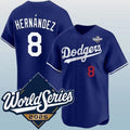 Los Angeles Dodgers #8 Enrique Hernandez Blue CONTON 2025 World Series Vapor Limited Stitched Jersey