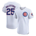 Chicago Cubs #25 Moises Ballesteros Player White CONTON Limited Elite Home Game Stitched Jerseys