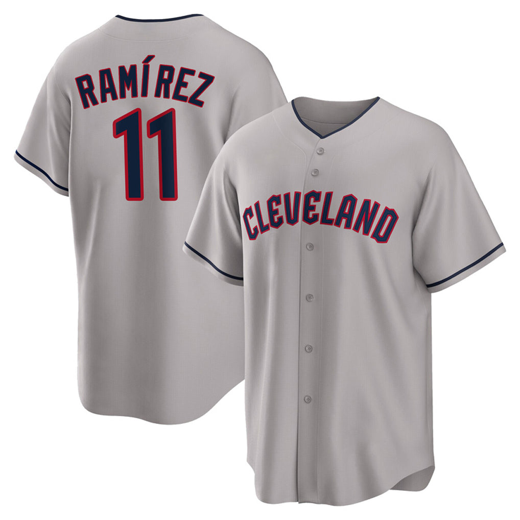 Cleveland Guardians #11 Jose Ramirez Player Gray CONTON Game Home Stitched Jerseys