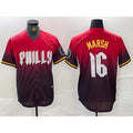 Philadelphia Phillies #16 Brandon Marsh Red CONTON 2024 City Cool Base Jersey