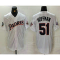 San Diego Padres #51 Trevor Hoffman White CONTON Pinstripe Jersey