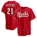 Cincinnati Reds #21 Hunter Greene Player Red CONTON Home Game Stitched Jerseys