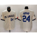 Los Angeles Dodgers #24 Kobe Bryant Number Cream CONTON 2024 City Connect Limited Stitched Jerseys