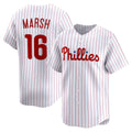 Philadelphia Phillies #16 Brandon Marsh White CONTON Home Limited Player Jersey