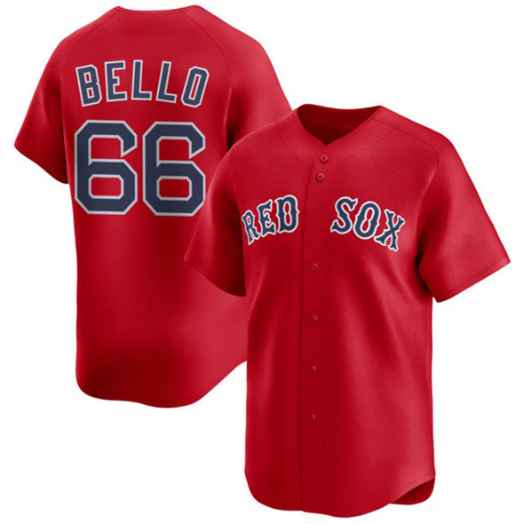 Boston Red Sox #66 Brayan Bello Red CONTON 2024 Alternate Limited Stitched Jersey
