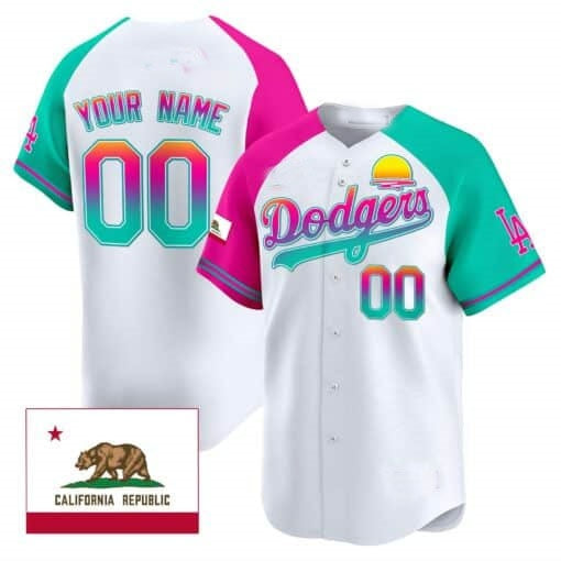 Custom Los Angeles Dodgers 2024 Los Angeles City Style Vapor Premier Limited Jersey ¨C White CONTON