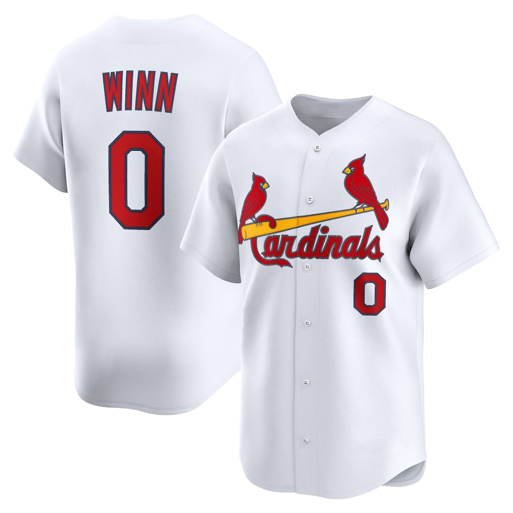 St. Louis Cardinals #0 Masyn Winn White CONTON Home Limited Jersey
