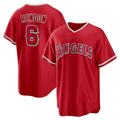 Los Angeles Angels #6 Anthony Rendon Red CONTON Alternate Replica Player Name Jersey