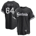 Chicago White Sox #64 Shane Smith Player Black CONTON City Connect Home Game Stitched Jerseys