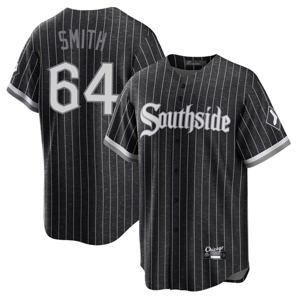 Chicago White Sox #64 Shane Smith Player Black CONTON City Connect Home Game Stitched Jerseys