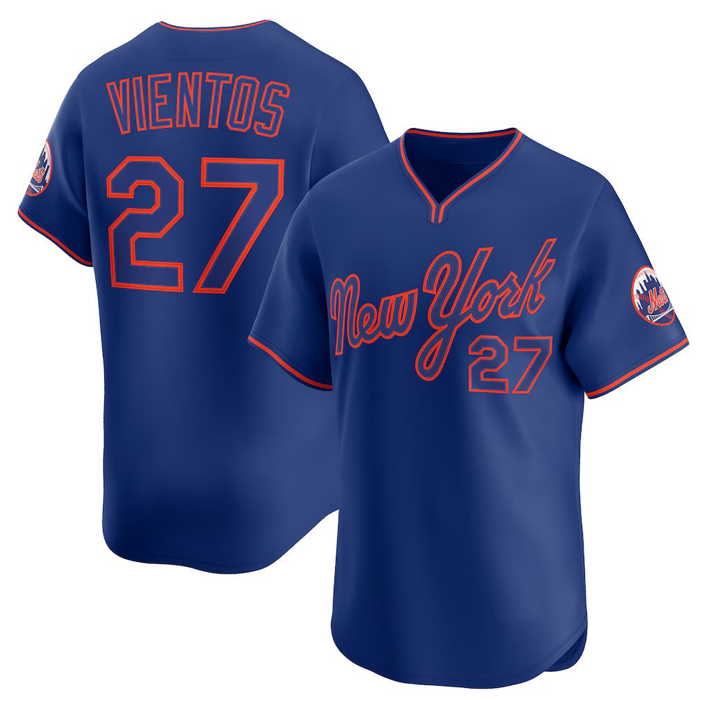 New York Mets #27 Mark Vientos Royal CONTON Alternate Limited Player Jersey
