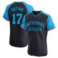 Los Angeles Dodgers #17 Shohei Ohtani Player Black CONTON National League All-Star Limited Elite Home Stitched Jerseys