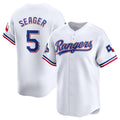 Texas Rangers #5 Corey Seager White CONTON 2023 World Series Champions Stitched Jersey