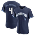 Chicago Cubs #4 Pete Crow-Armstrong Player Navy CONTON City Connect Limited Elite Home Stitched Jerseys