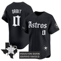 Houston Astros #0 Orbit Black CONTON 'Gothic Edition' Vapor Limited Stitched Jersey