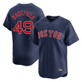 Boston Red Sox #49 Tim Wakefield Player Navy CONTON Limited Home Game Stitched Jerseys1