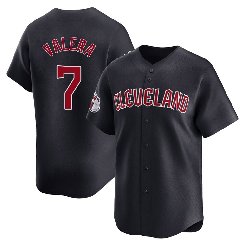Cleveland Guardians #7 George Valera Player Navy CONTON Limited Home Game Stitched Jerseys
