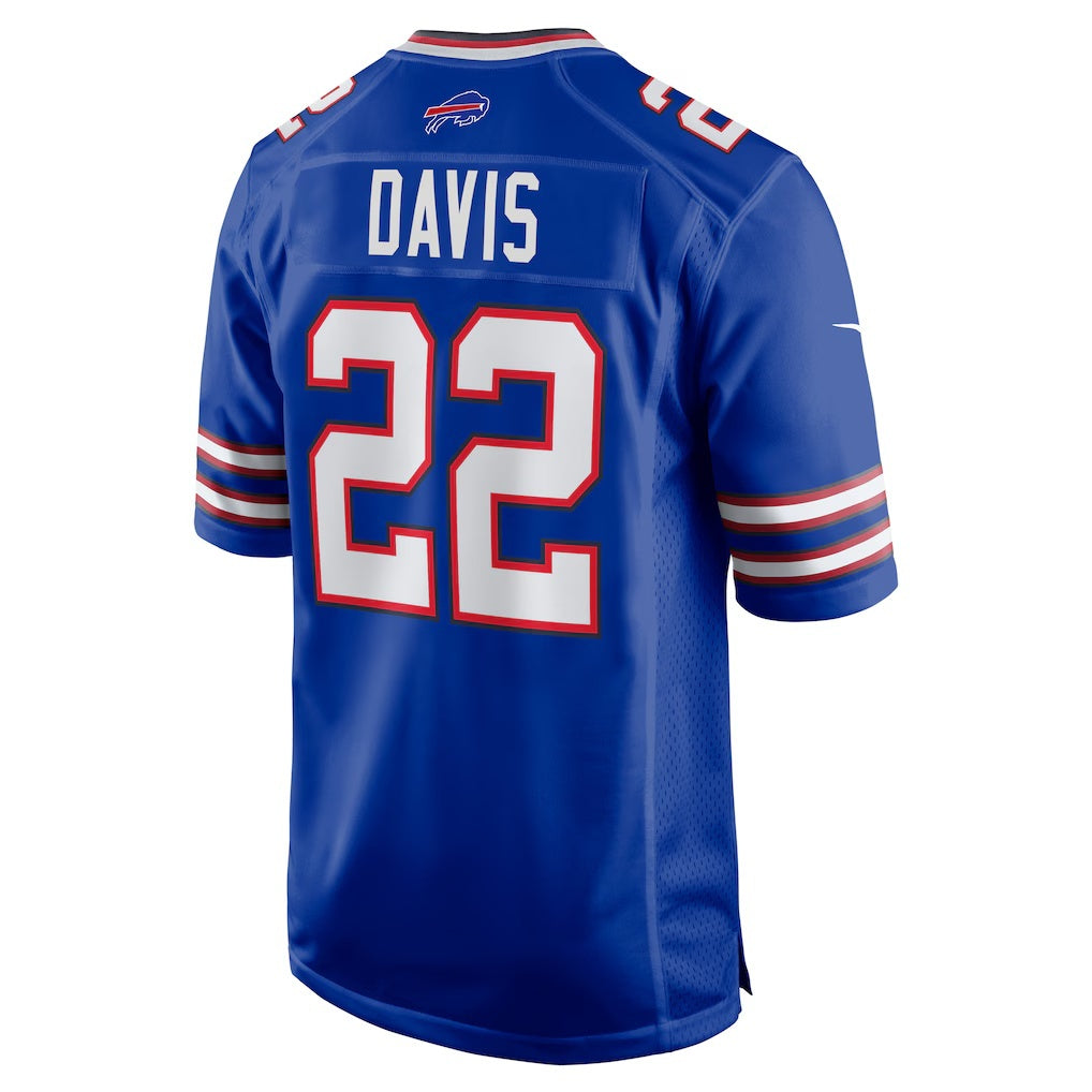 B.Bills #22 Ray Davis Royal CONTON Game Jersey