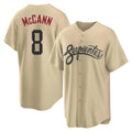 Arizona Diamondbacks #8 James McCann Player Tan CONTON City Connect Home Game Stitched Jerseys