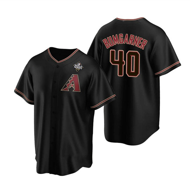 Arizona Diamondbacks #40 Madison Bumgarner Black CONTON 2023 World Series Cool Base Stitched Jersey