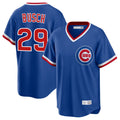 Chicago Cubs #29 Michael Busch Player Royal CONTON T-shirt Cooperstown Collection Limited Stitched Jerseys