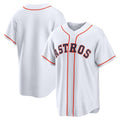 Houston Astros White CONTON Home Replica Jersey