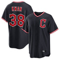 Cleveland Guardians #38 Steven Kwan Player Navy CONTON Home Game Stitched Jerseys