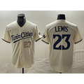 Minnesota Twins #23 Royce Lewis Number Cream CONTON Cool Base Stitched Jerseys
