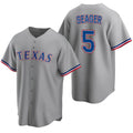 Texas Rangers #5 Corey Seager Gray CONTON Cool Base Stitched Jersey
