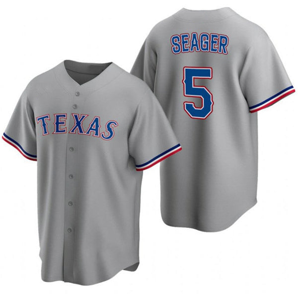 Texas Rangers #5 Corey Seager Gray CONTON Cool Base Stitched Jersey