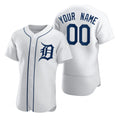 Custom Detroit Tigers White CONTON 2020 Stitched Flex Base Jersey