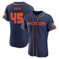 Houston Astros #45 Tatsuya Imai Player Navy CONTON City Connect Limited Elite Home Stitched Jerseys